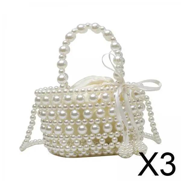 

Женская сумка-ведро из бисера с завязками, летняя, креативная, плетеная, для свадеб и выпускных вечеров