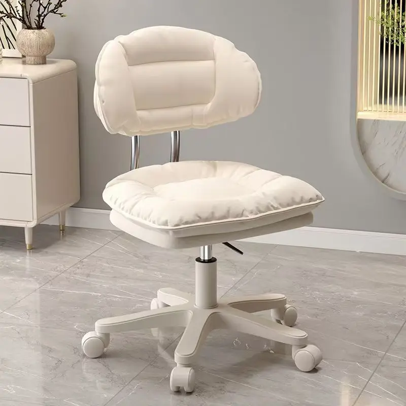 

Premium Swivel Rolling Makeup Stool – Hydraulic Height Adjustable Vanity Chair, Comfortable Padded Seat for Home Salon
