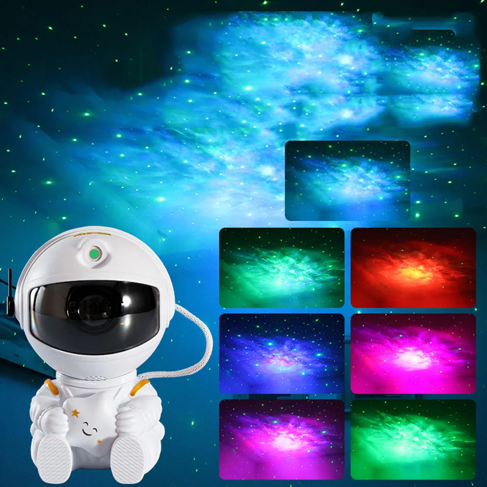 Galaxy Star Projection LED Night Light Laser Nebula Atmospheric Projector Sky Table Lamps Bedroom Descorate Festival Gift Light