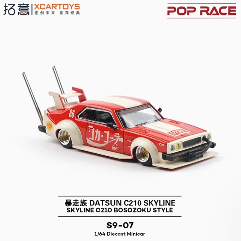 

XCARTOYS POPRACE 1/64 Skyline C210 Alloy Supercar Racing Model Static Collection Decorated Holiday Gifts Toys