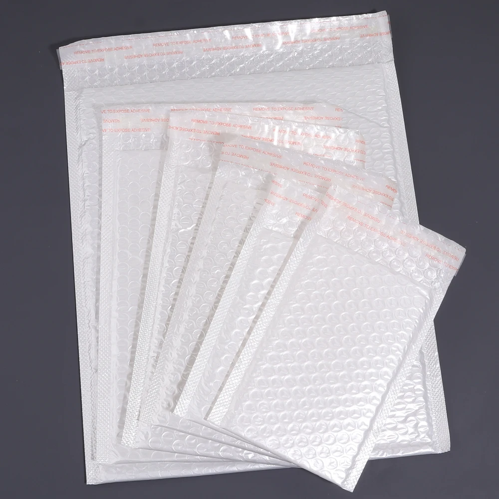 2-20pcs PE Thickened Waterproof Bubble Mailers Bubble Padded Mailing Envelopes Mailer for Packaging Self Seal Shipping Bag