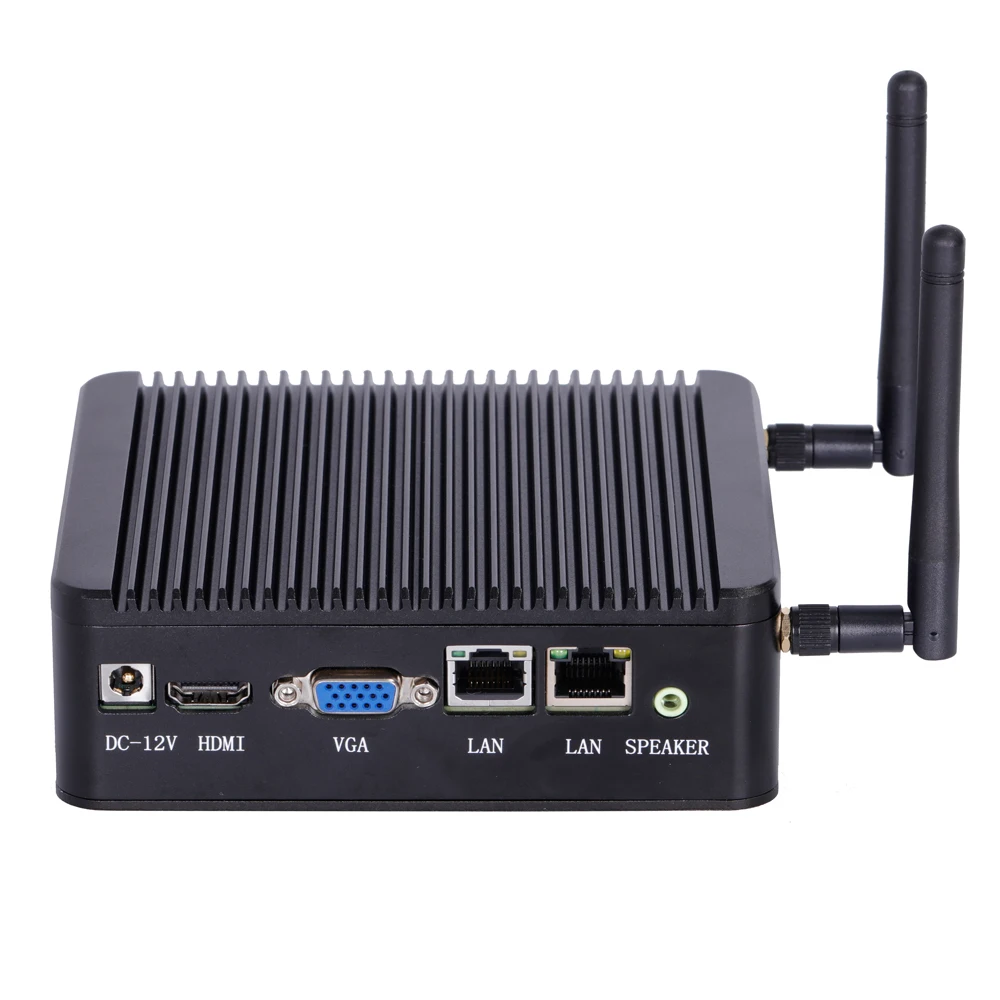 ELSKY Mini Pc with Rs232 and Lpt Fanless J1900 Quad Core 2.0GHz NANO PC with 4 USB and 1COM/RS232 (J1800 Option)pocket Pc