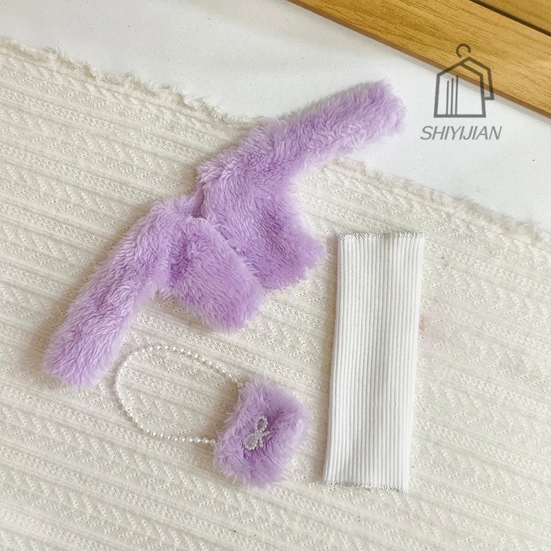 

30 см FR BABI, одежда для куклы принцессы, аксессуары, плюшевая куртка знаменитостей + тонкое платье, модная кукла BJD, платье «сделай сам»