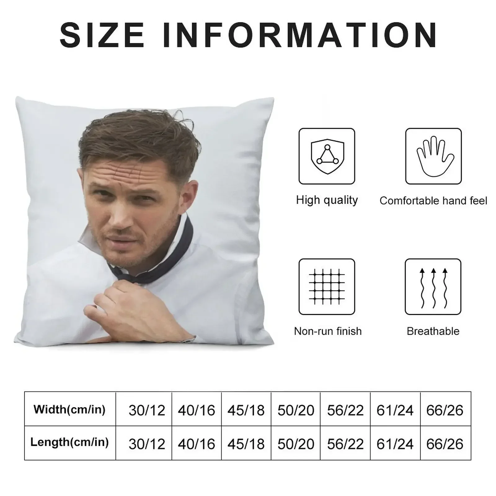 Tom Hardy Throw Pillow Elastic Cover For Sofa Marble Cushion Cover Custom Cushion pillow