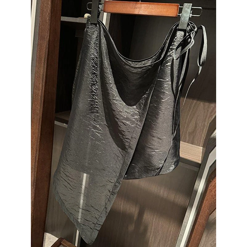 European Style 25 New Summer Women Casual Loose A-line Organza Patchwork Knee-length Skirt Asymmetrical Good Quality Skirts T13