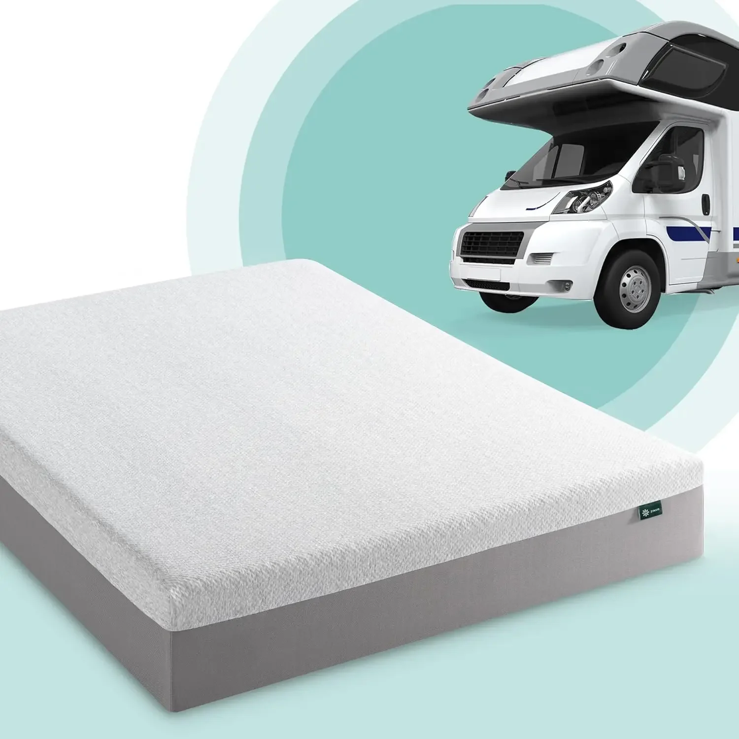 

8 Inch Ultima RV Memory Foam Mattress [New Version], Short Queen, Fiberglass Free, Medium Firm Feel, Breathable Memory Foam