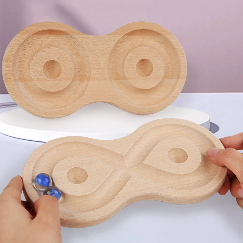 Toddler Rolling Ball Balance Board Montessori Sensory Toy Fine Motor Skill Tranining Thinking Challenge Brain Game for Baby Toys