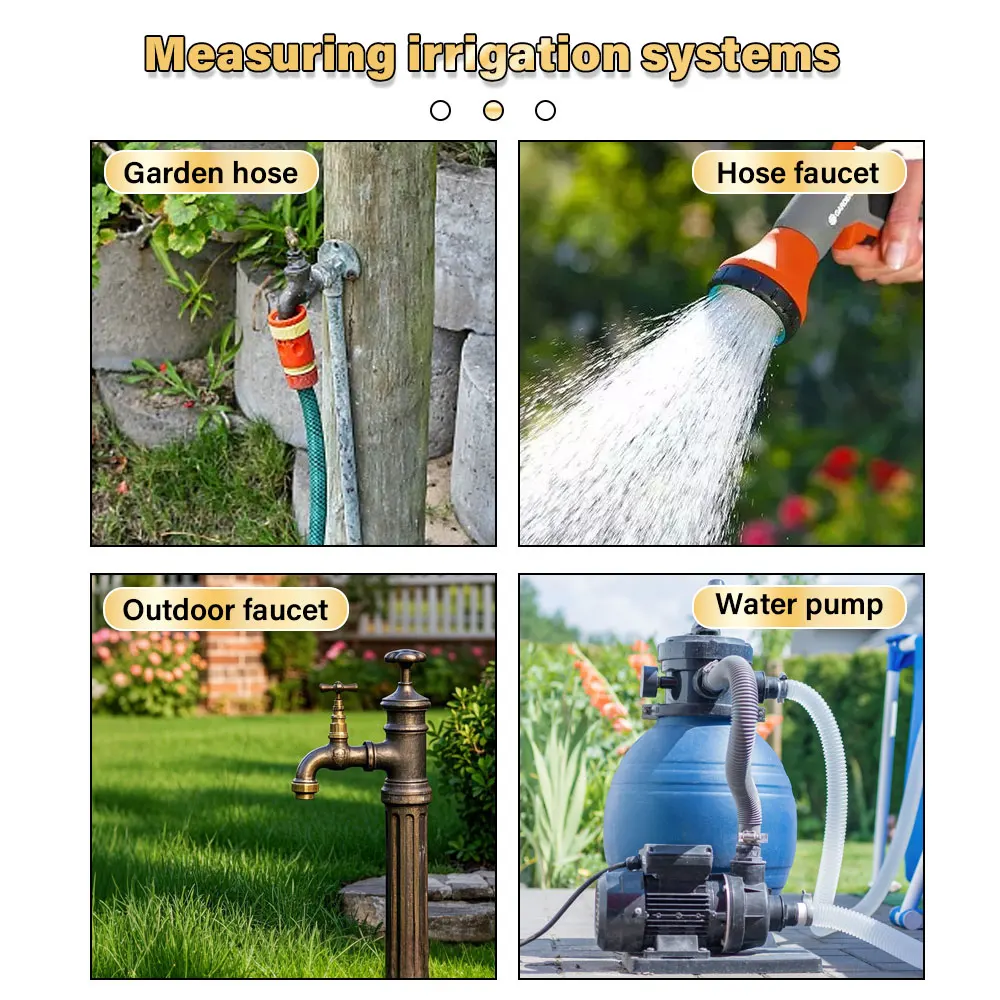 TS-60-200 PSI Wasserpumpen-Druckmesser für Schlauch und Wasserhahn, Gartenschlauch-Wasserdruckprüfgerät – Detail 4
