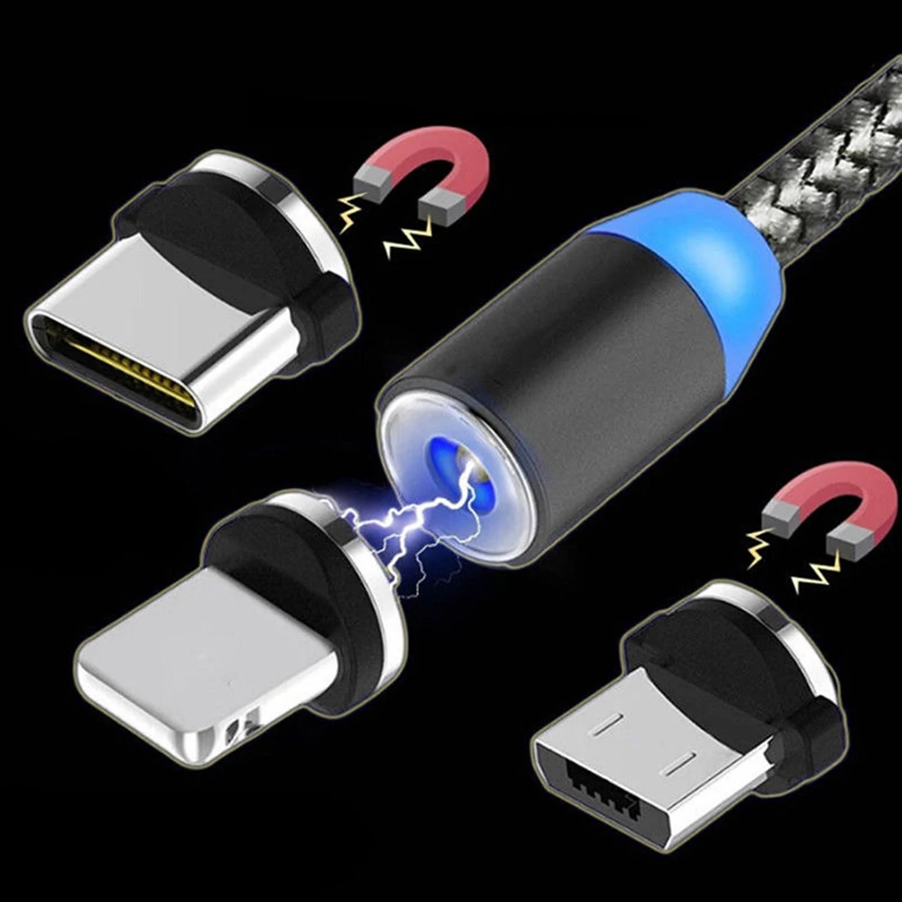Магнитный адаптер USB-порта, зарядное устройство для iPhone, IOS, Android, USB-кабель типа C