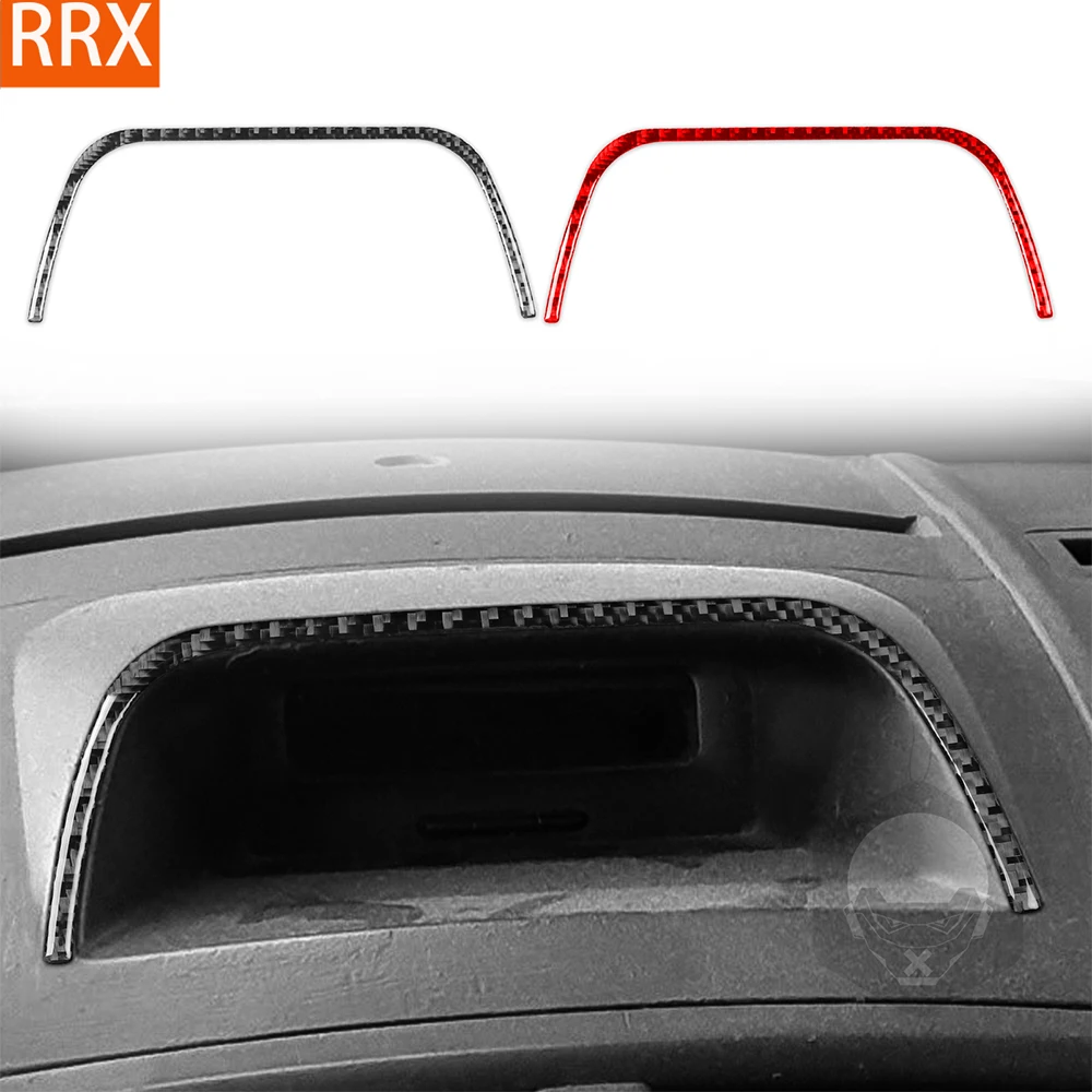 For Renault Megane II 2004-2008 Real Carbon Fiber Stickers Central Digital Display Panel Car Accessories Interior decorative