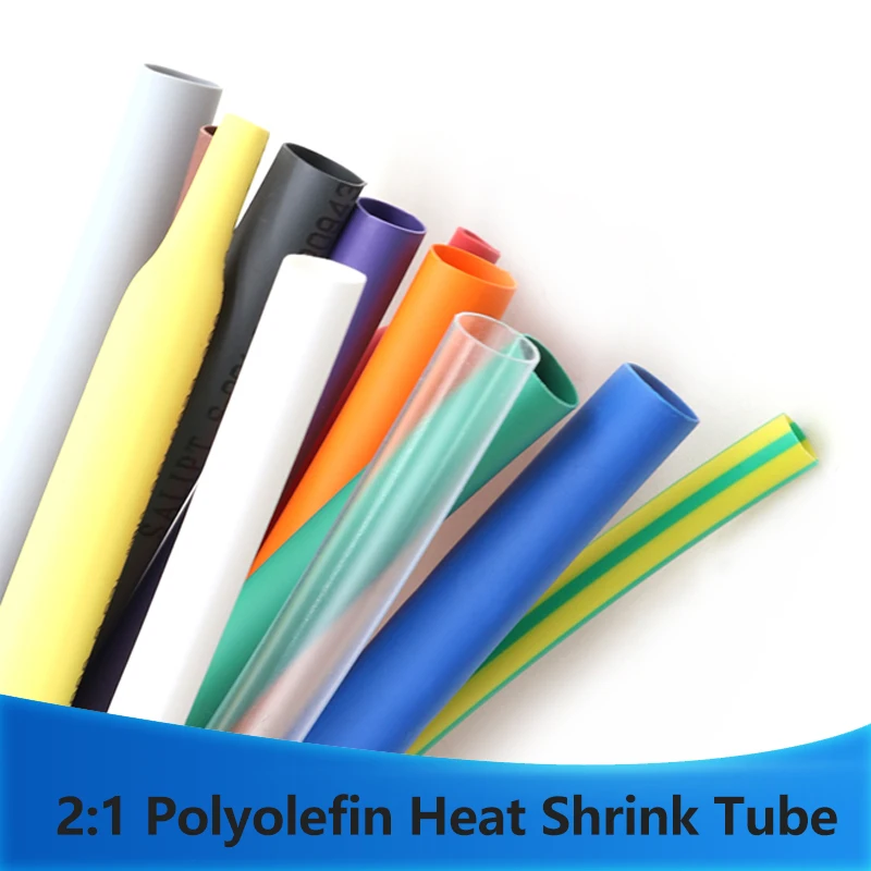 Dia 1 2 3 4 5 6 7 8 9 10 12 14 16 20 25 30 40 50 mm2:1 Heat Shrink Tubing  Thermoresistant Sleeve Cable Repair Polyolefin Tube