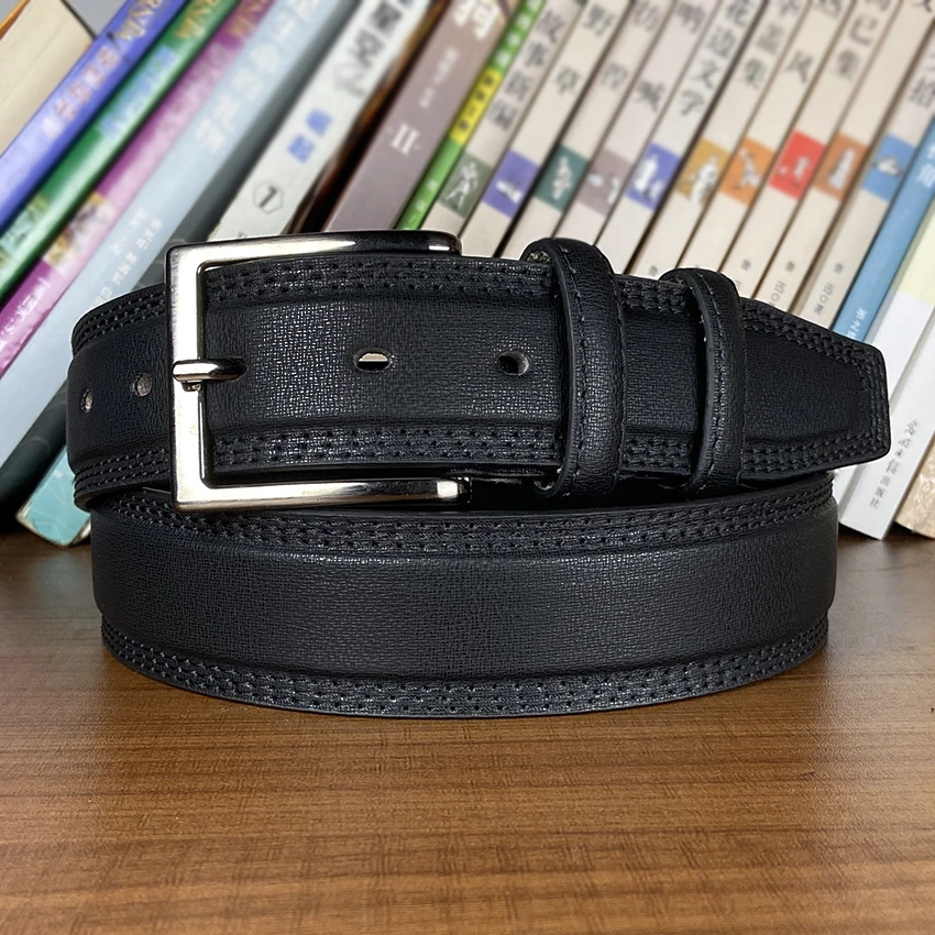 

Jeans brand Mens belts male belt cowboy promotion black accessory for pants Casual fashion genuine Faux leather Lengthening