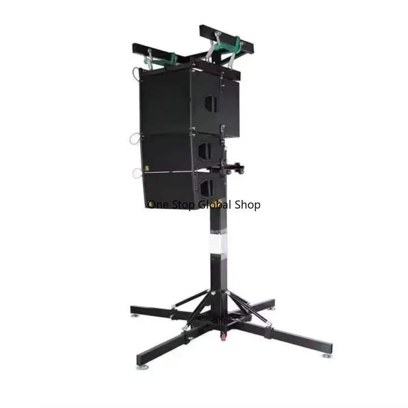 Manual Crank 6m 21ft Telescopic Lifting Mast for Stage Equipment Truss Audio Speaker Lighting Telecommunication