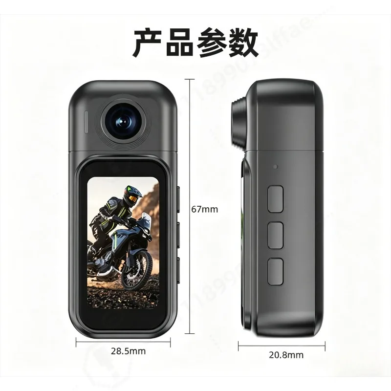 4K Action Camera with Touch Screen WiFi Magnetic Mount Long Battery Life Portable Video Cam for Outdoor Cycling Travel Recording