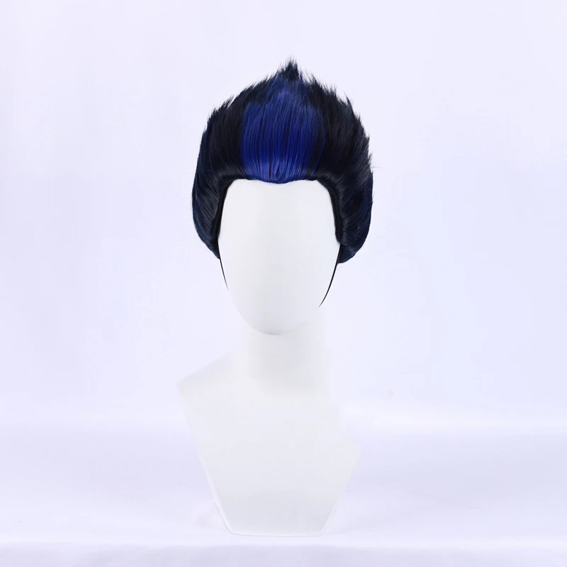 ‌ YORU Cosplay Pruik Anime Valorant Hoge Temperatuur Gradiënt Blauw Voor Man