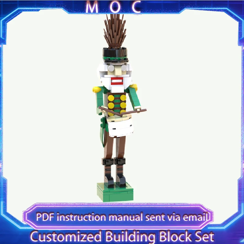 

Набор из 176 деталей MOC: Музыкальная кукла в рождественском стиле, конструктор, развивающая игрушка для самостоятельной сборки, подарок на день рождения