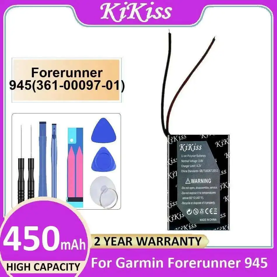 

Долговечный аккумулятор для часов 450 мАч для Garmin Forerunner 945 361-00097-01