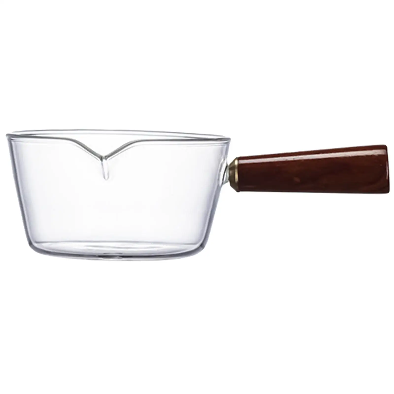 Glass Cooking Pot Heat-Resisting Coffee Milk Pitcher Serving Pot for Sauces