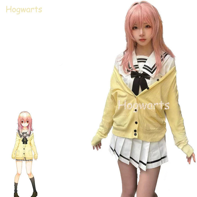 Anime You and ME and Her: A Love Story Muko Aoi MIYUKI Cosplay Costume Schoolgirl Sweater JK Uniform Halloween Costume