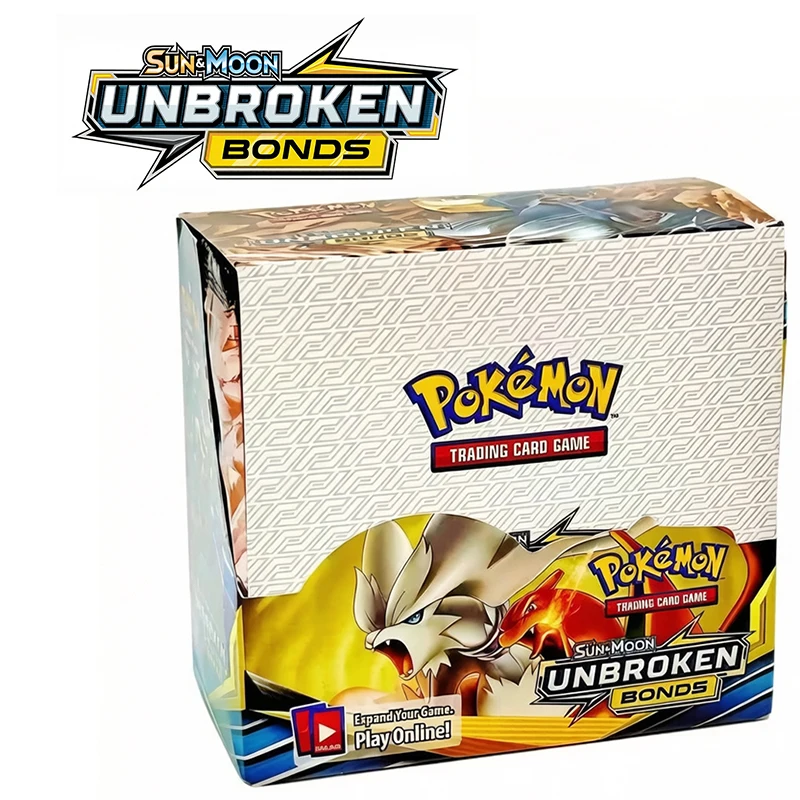 

Pokemon Sun Moon Unbroken Bonds Booster Box 36 Packs English Version TCG Cards with Online Code