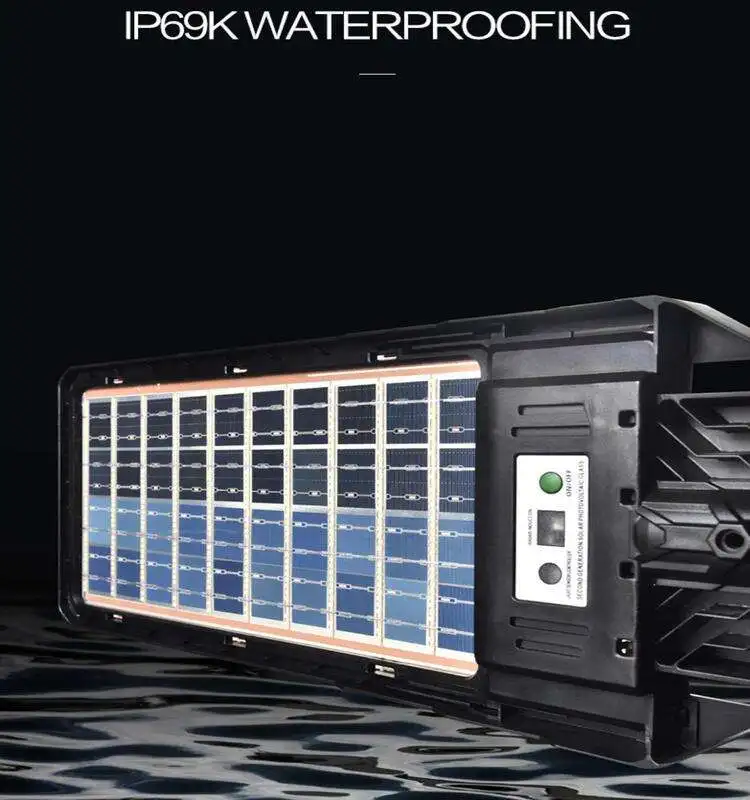 Panel solar de doble panel led, farola chip de todo en uno, 100w, 200w, 300w, 400w