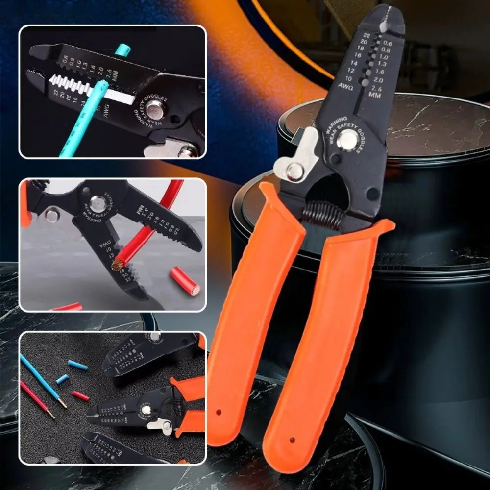 Anti-Slip Handle Wire Stripper Plier Labor Saving Easy Use Cable Clamping Pincers Manganese Steel Stripping Crimping Pliers