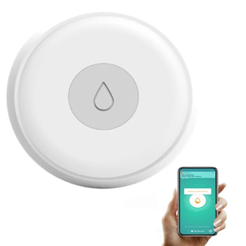 Zigbee-Capteur d'inondation, détecteur de fuite d'eau, précieuse, débordement complet, système d'alarme de sécurité, télécommande d'application