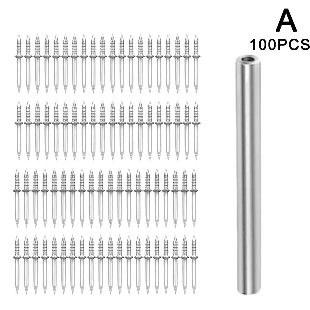 Double Headed Mud Nail For Seamless Wood Paneling Non-marking Nails Cement Nails Double-headed Nails Skirting Line Wood