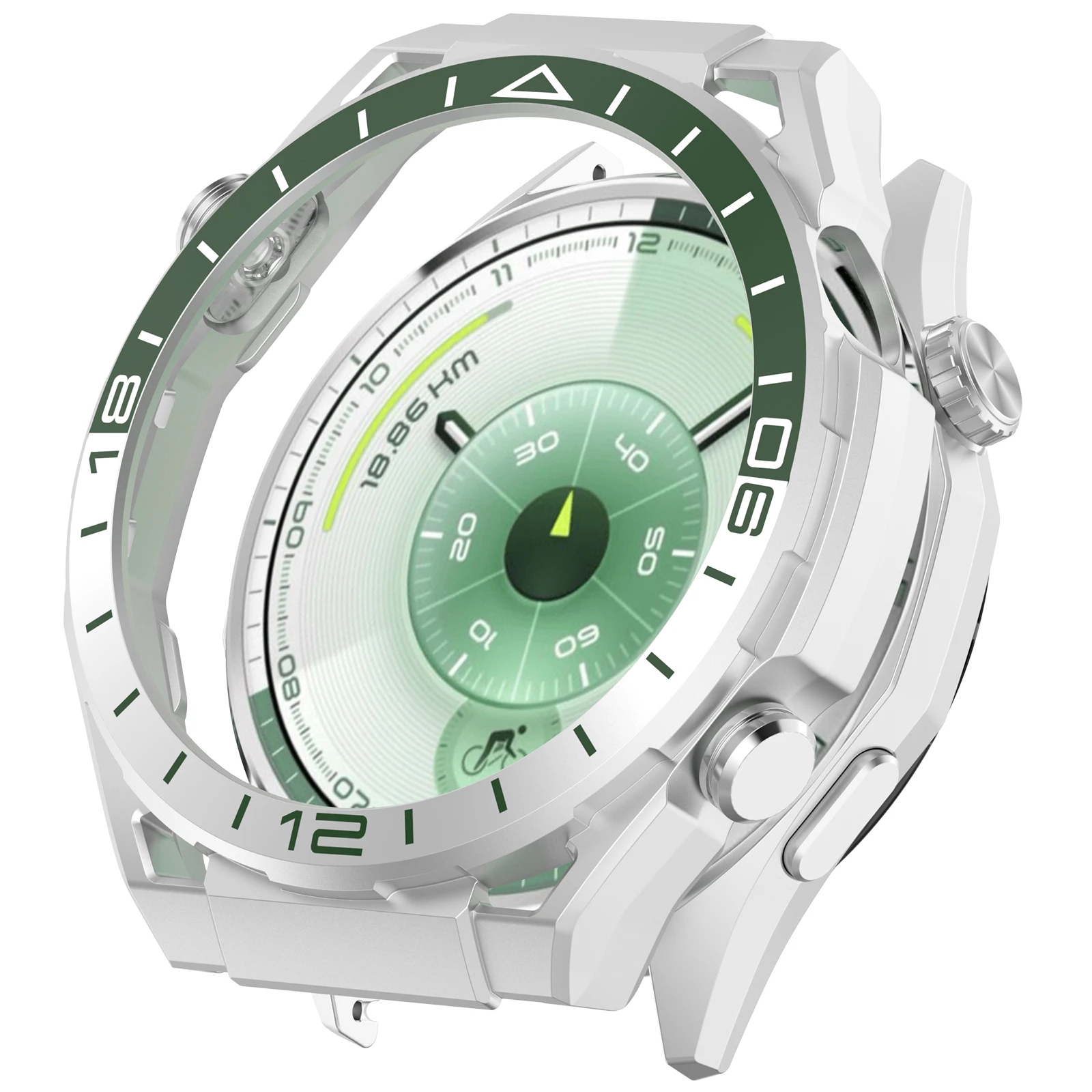 

Protective Case Hollow Watch Frame Bumper for Huawei Watch GT6 Pro 46mm (Green)