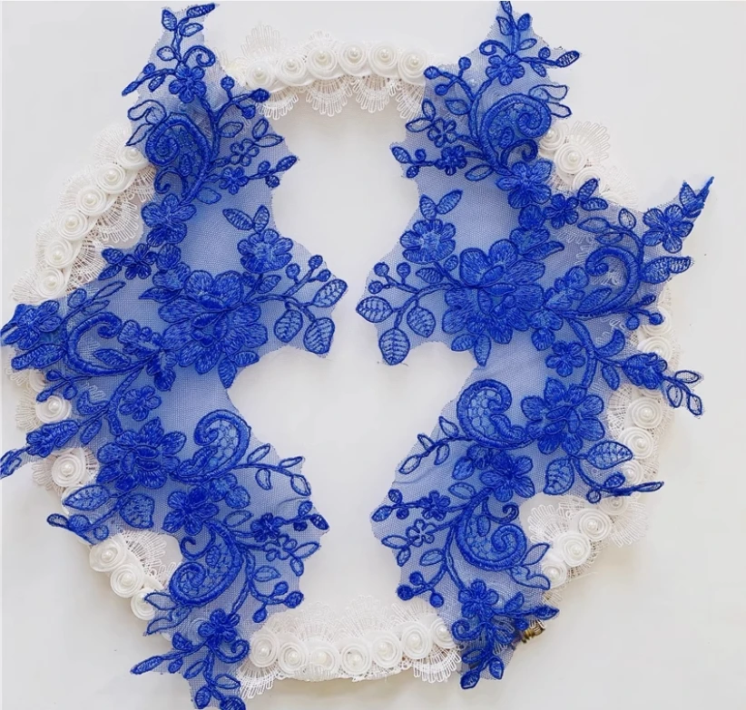 

18x34cm, 10Pcs, 5Pair High Quality Silver Bone Lace Wedding Dress Decals, Headdress, DIY Clothing Accessories, New Fashion,