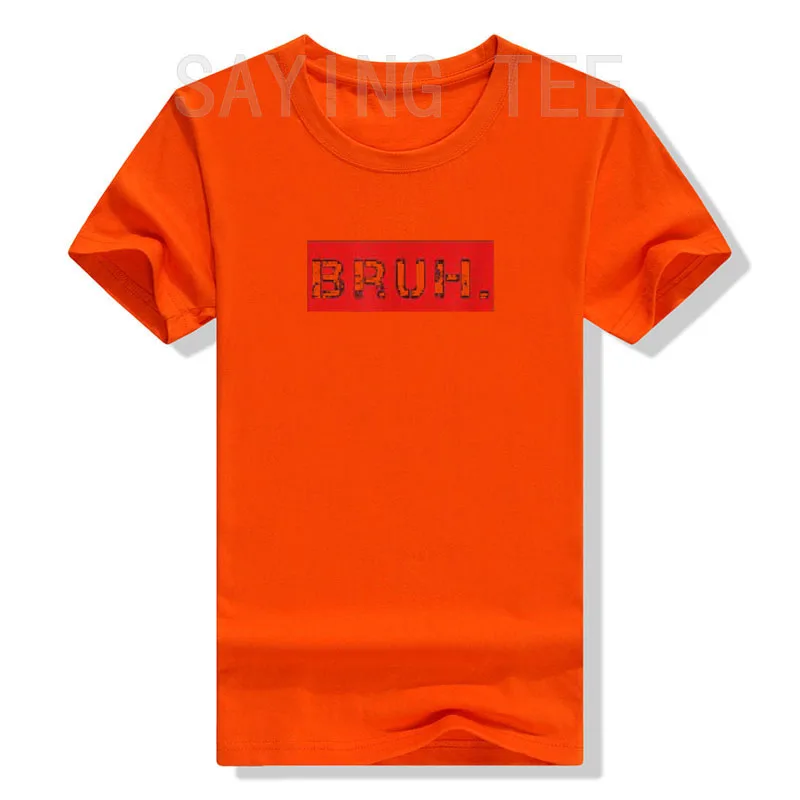 Bruh Meme Funny Saying Brother Greeting Teens Boys Men T-Shirt Streetwear Letters Printed Clothing Graphic Tee Top Casual Outfit