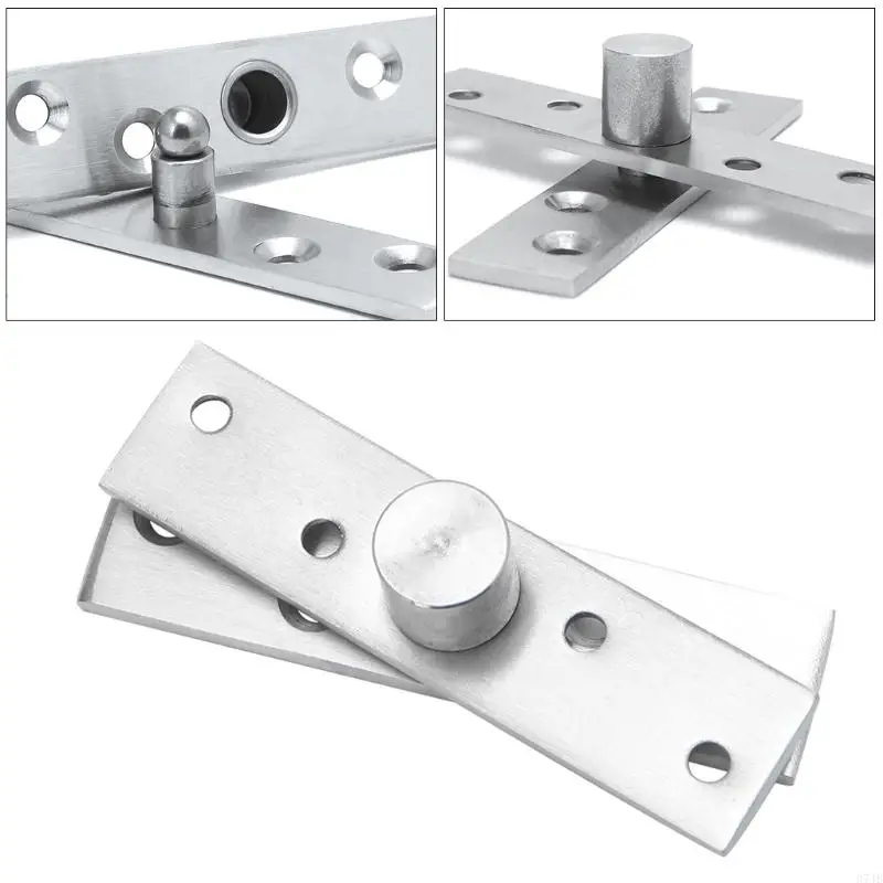 37JB Rotating Hinge 360 Degree Stainless Steel Door Up Down Shaft 75/95/100mm