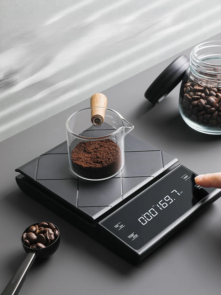 

Professional Hand Coffee Electronic Weighing Coffee Apparatus Weighing Timer Measuring Electronic Italian Coffee Weighing Scales