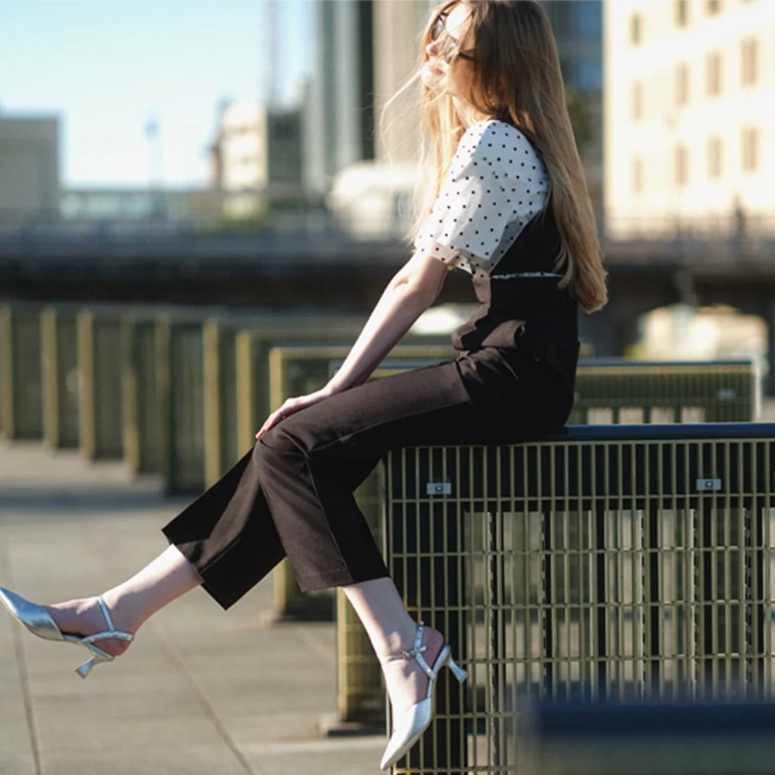 

Утягивающие прямые брюки с высокой талией и воротником в форме сердца, комбинезон с эффектом драги для женщин