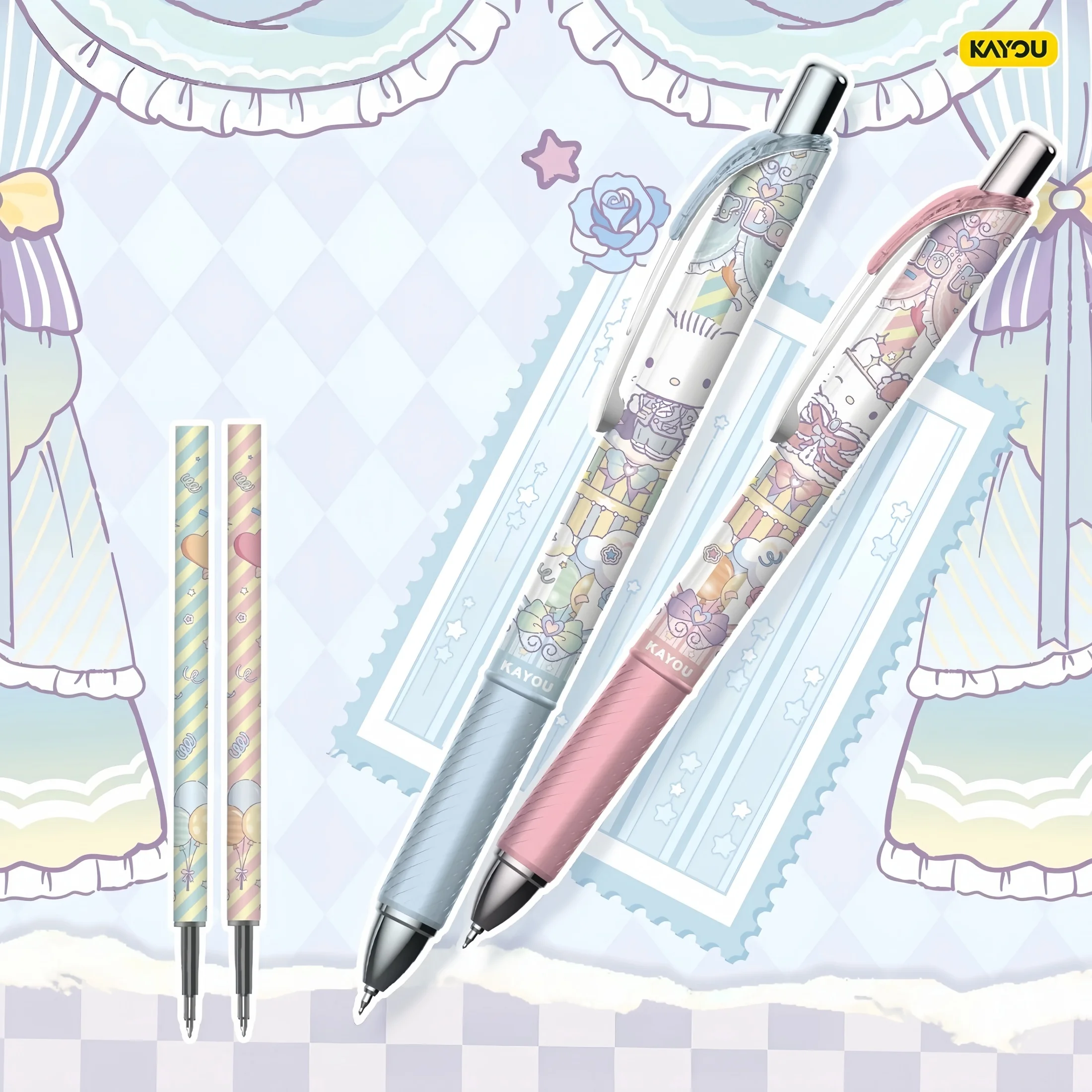 Kayou Sanrio Family Series Gel Pen, Pure Edition Volume 1, Authentic Student Stationery Signature Pen Blind Box, Stationery Blind Box, Blind Box Gift