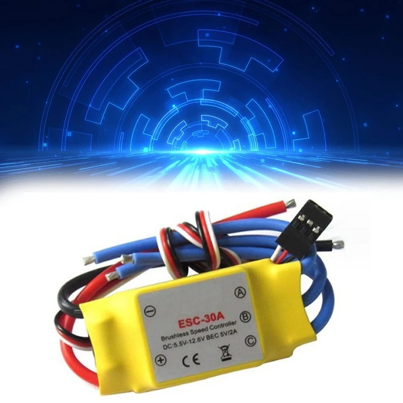 For F450 F550 Fixed-Wing Four-Six-Axis 30A Yellow Brushless Multi-Functional Portable Convenient Electric Control ESC