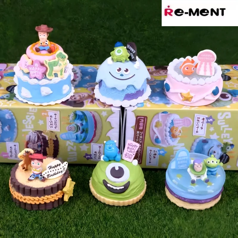 Hot High Quality Re-Ment Pixar Toy Story Birthday Cake Series Blind Box Miniature Dolls Collection Anime Action Figure Toy Gift