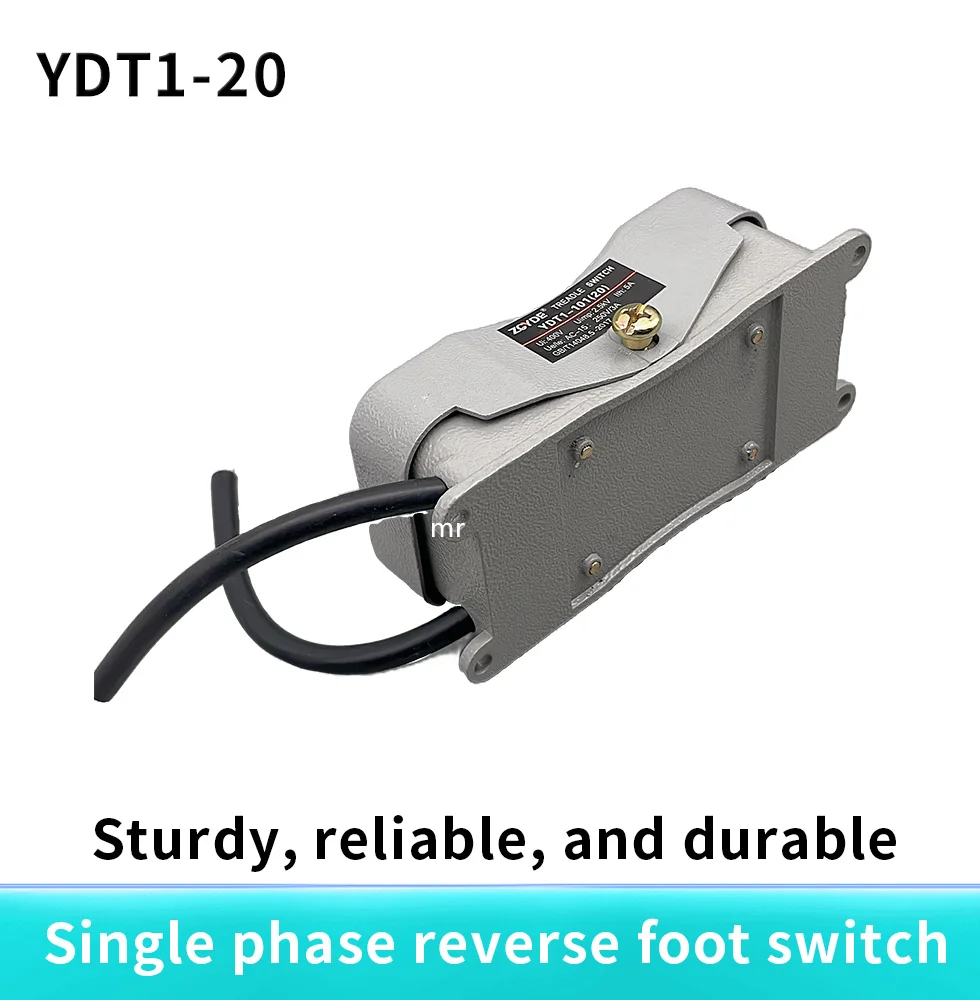 Interruptor de pie YDT1-101, Pedal de Control inverso, 220V /380V, 10A, 15A, doble control, motor trifásico