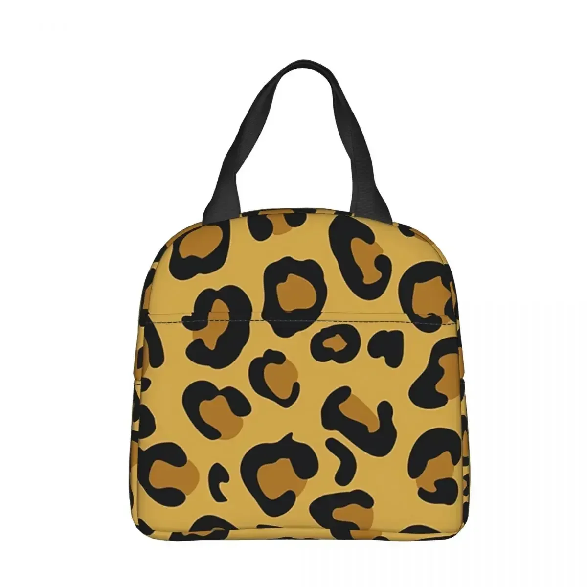Cheetah Skin Leopard Pattern Insulated Lunch Bags Cooler Bag Reusable High Capacity Tote Lunch Box Food Storage Bags Picnic