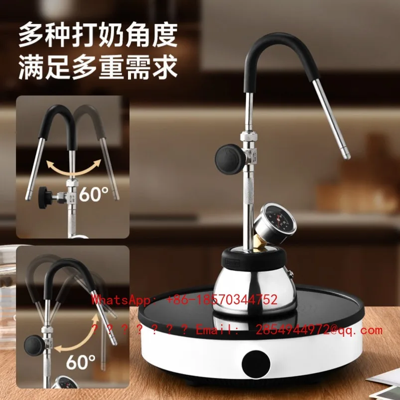 New, Steam Coffee Pot, Induction Cooker Available Mocha Pot, Multi-functional Small Steam Latte Pot
