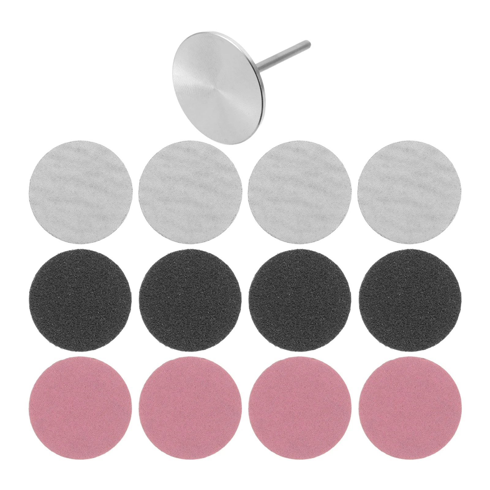 1 Set 25 Millimetri Dischi Abrasivi Per Trapano Per Unghie Manicure Pedicure 80/150/240 Grana di Ricambio File Del Piede Tamponi di Carta Vetrata Rimozione Della Pelle Morta