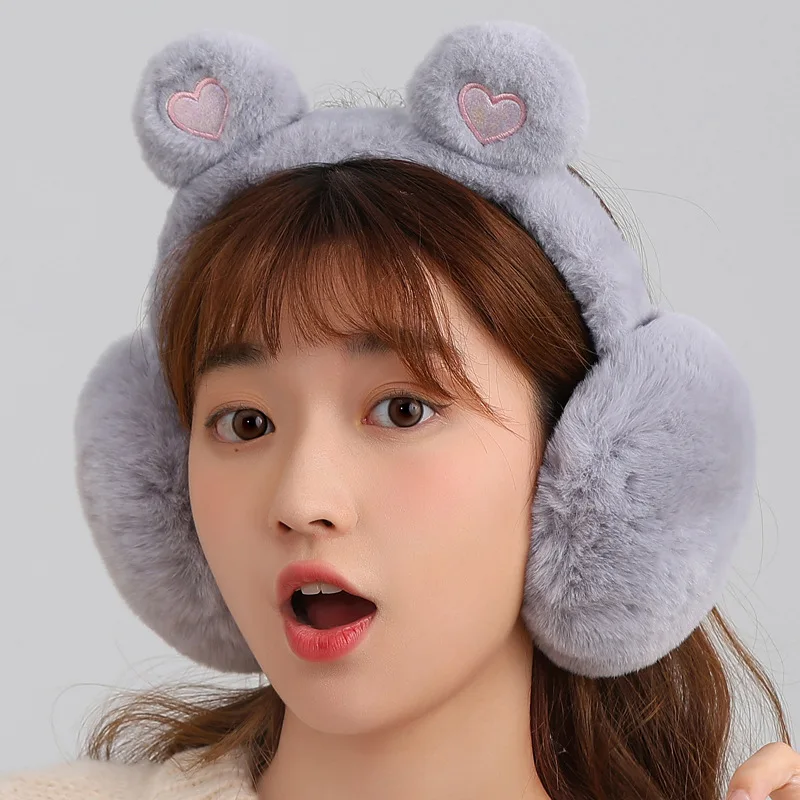 أغطية أذن جديدة مضادة للتجميد للدفء وحماية أذن شتوية قابلة للطي للطلاب. غطاء أذن لطيف مضاد للتجمد لركوب الدراجات.