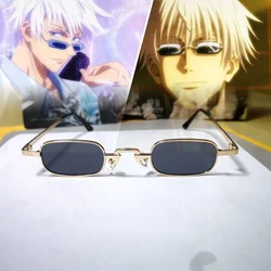 INS Anime Glasses Jujutsu Kaisen Cosplay Sunglasses Cartoon Gojo Satoru Eyeglasses Prop Small Rectangular Eyewear Accessories