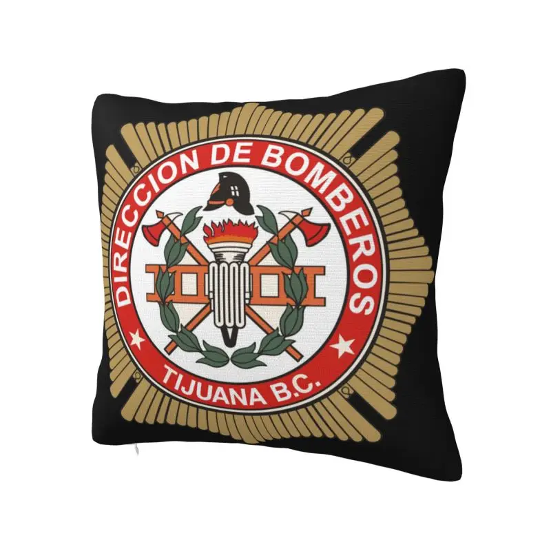 Bomberos Firefighter Modern Pillow Cover Decoration Fireman Fire Rescue Car Cushion