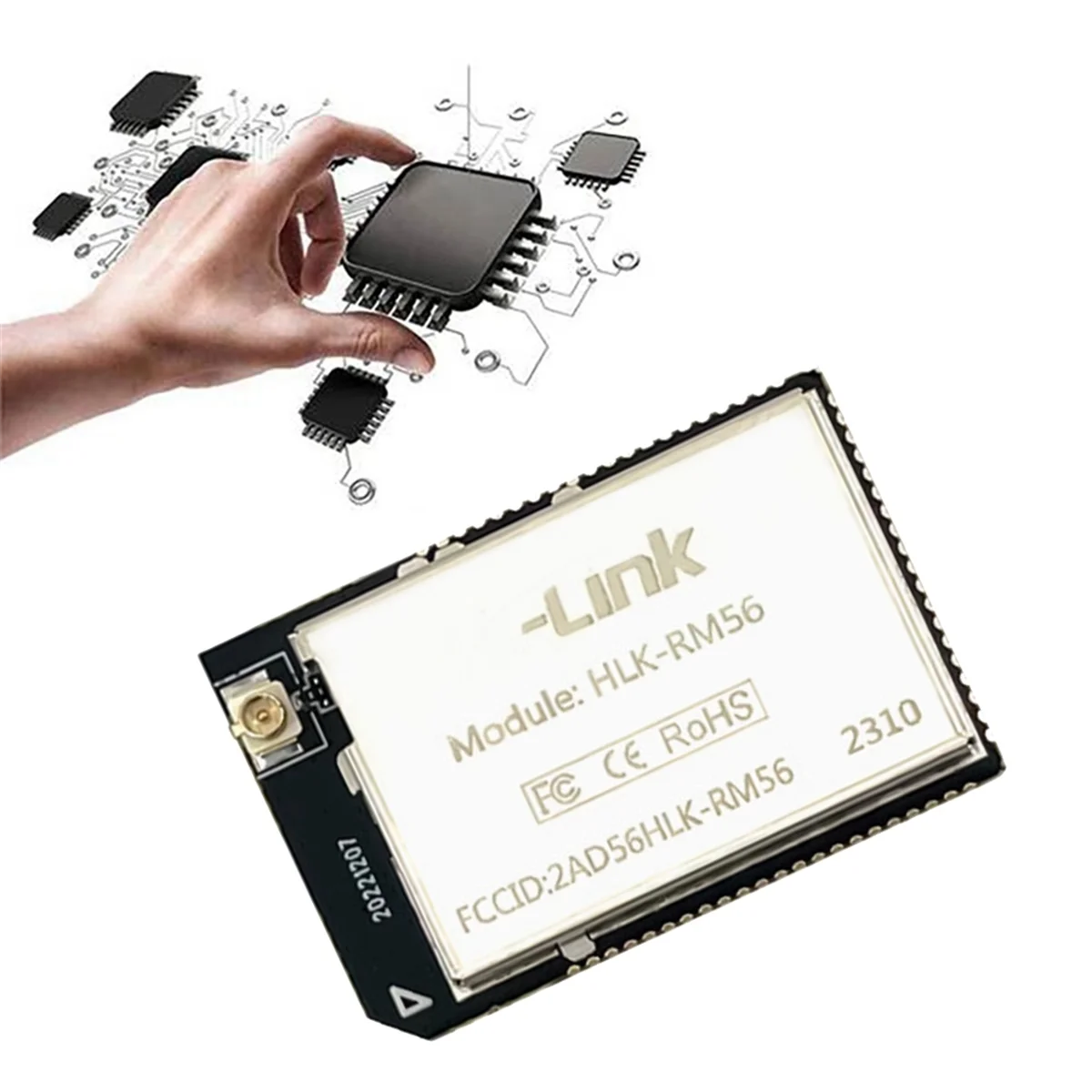 Hot! RM56 WIFI Module 2.4G/5.8G Dual-Band WIFI+BT/BLE5.2 Supports Standard 802.11 A/B/G/N RM56 Module