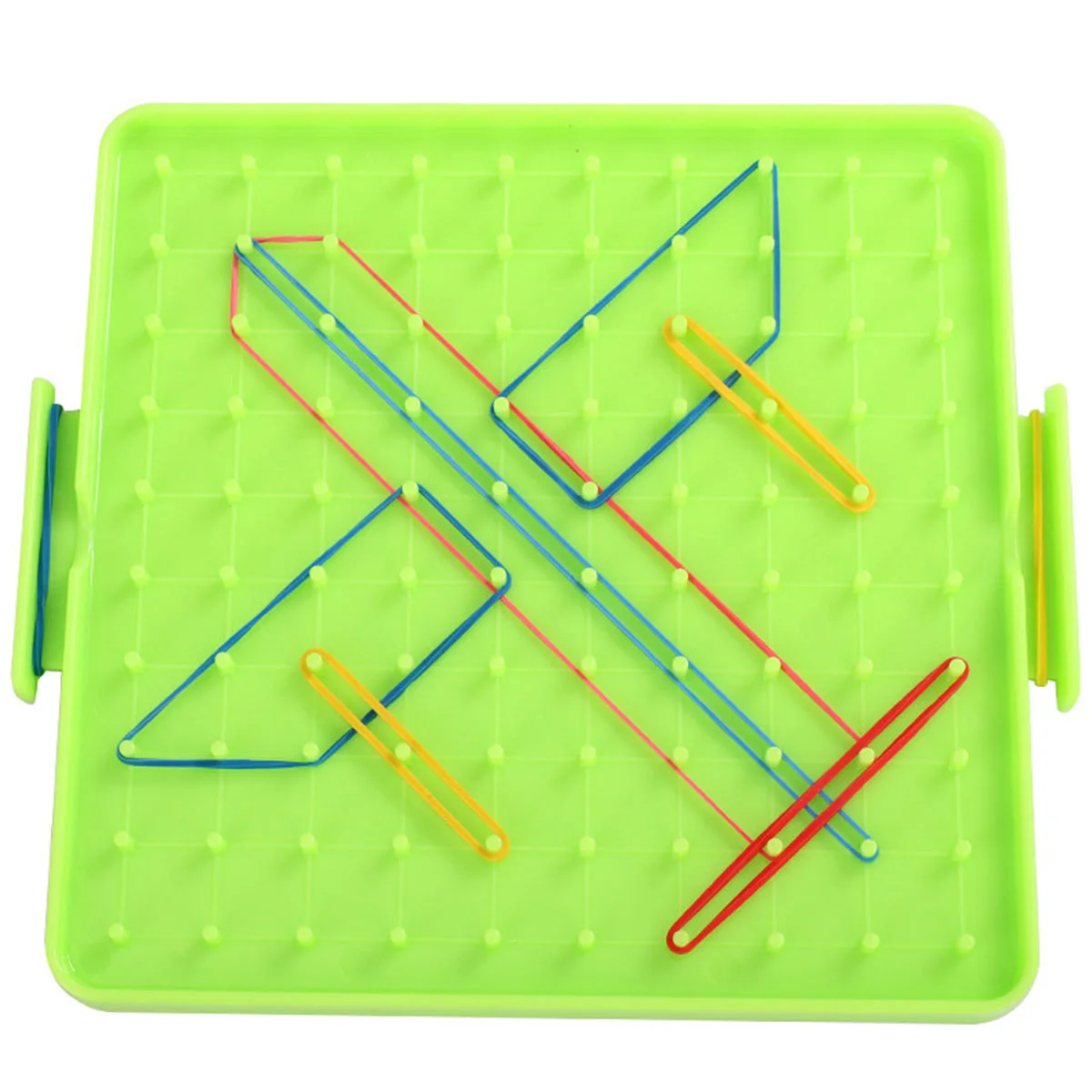 4 Pcs Peg Board Pegboard Plastic Nail Plate Creative Geoboard Puzzle Primary Mathematics Student Kids Learning Tools