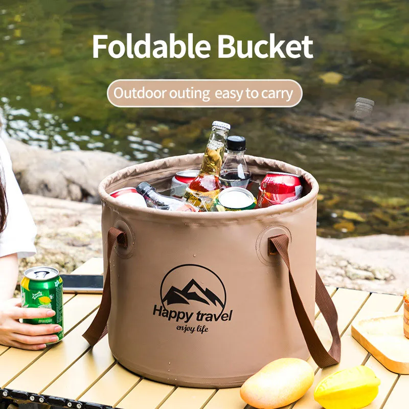 

Travel Folding Bucket Portable Camping Picnic Fishing Bucket Outdoor Multi-functional Foot Bath Bucket Bucket Storage Bucket