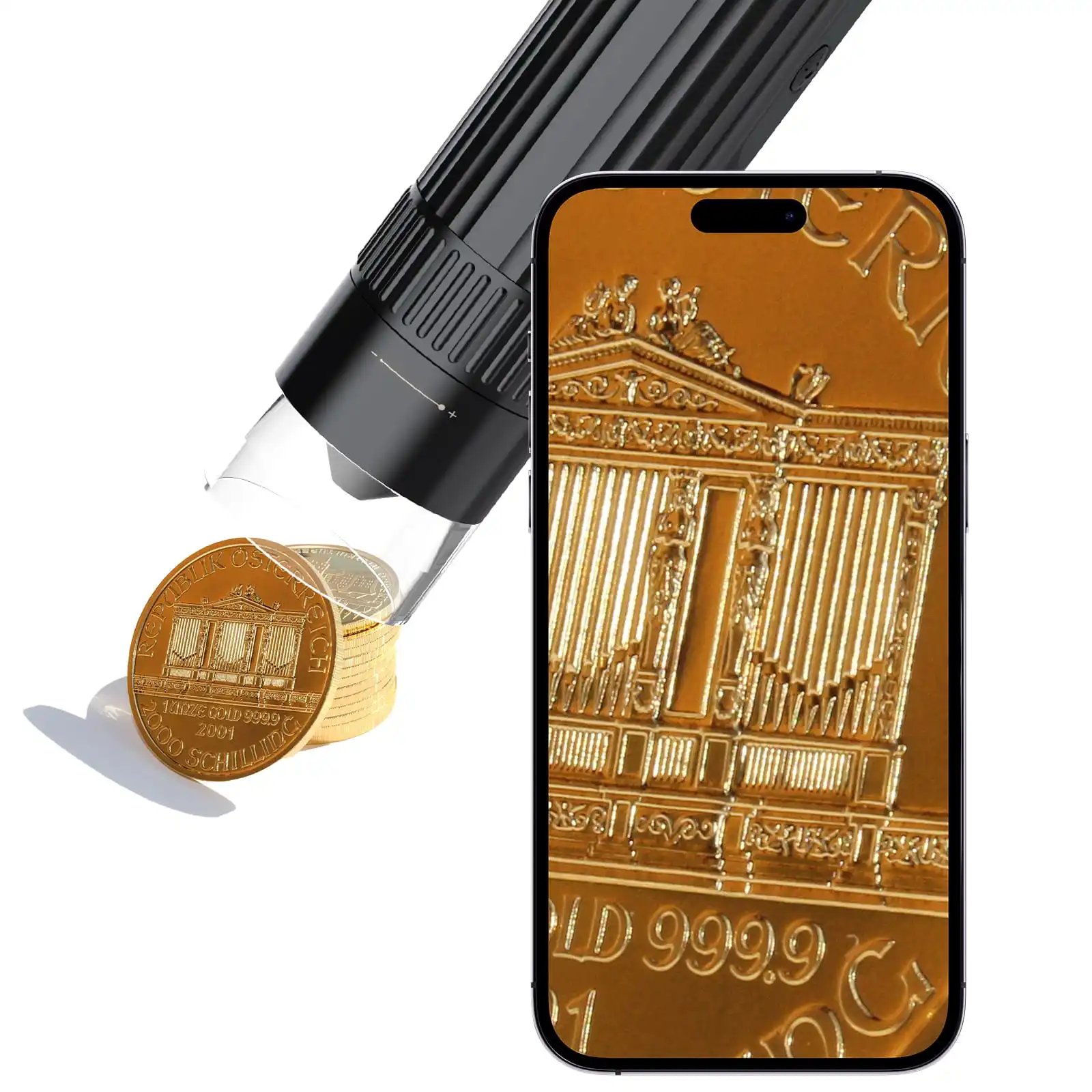 Sitoole-Microscópio Sem Fio com Suporte Ajustável, 1000X HD, WiFi, Lupa Digital Portátil, Câmera para IOS, Android, Mac, PC