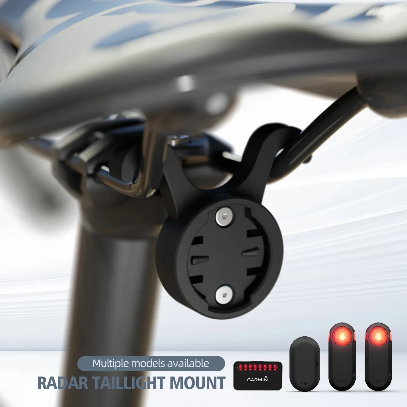 دراجة السرج مصباح جبل الدراجة الضوء الخلفي Seatpost حامل قوس ل Garmin الرادار RT510 RTL515 RVR315 L308 L508 TL30 #1