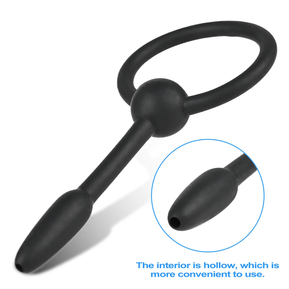 5 أحجام الحصان العين عصا القضيب قضيب لينة سيليكون مجرى البول موسع الجنس لعب للرجال الذكور الاستمناء انسداد محفز القسطرة #6